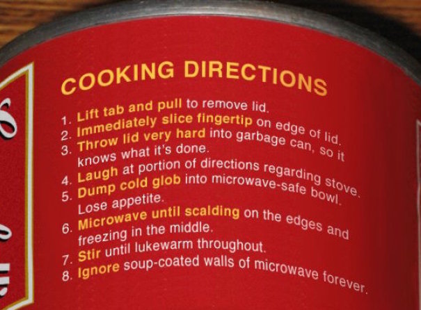 Accurate Soup Instructions