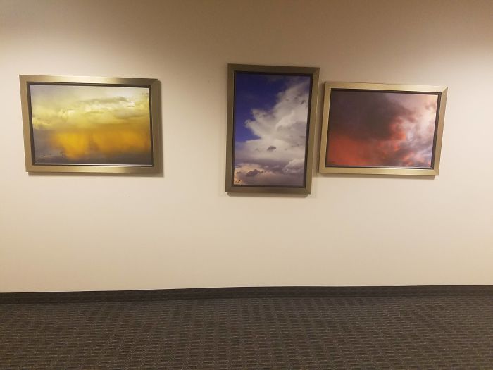 The Way These Pictures Are Hung In The Hallway At Work