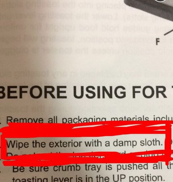 Man For Toaster Instructions That's Pretty Specific