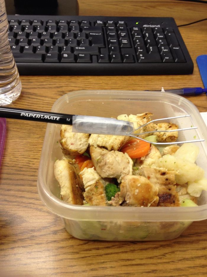 I Forgot My Fork At Home... Does This Count As A Hack?