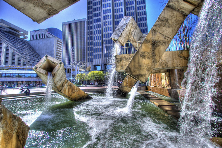Vaillancourt Fountain, San Francisco, California, USA