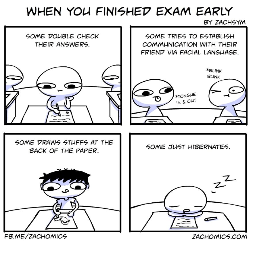 9 Funny Comics About The Challenges Of Exam Season