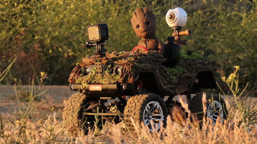 Baby Groot Meets Fans On Streets Of Los Angeles