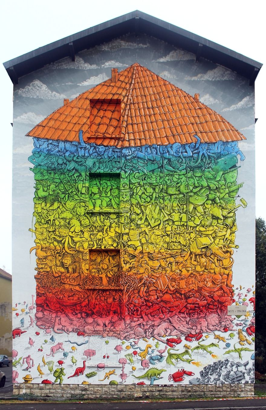 Blur Murals On The Streets Of Italy Facing Environmental And Social Problems Blur Murals On The Streets Of Italy Facing Environmental And Social Problems