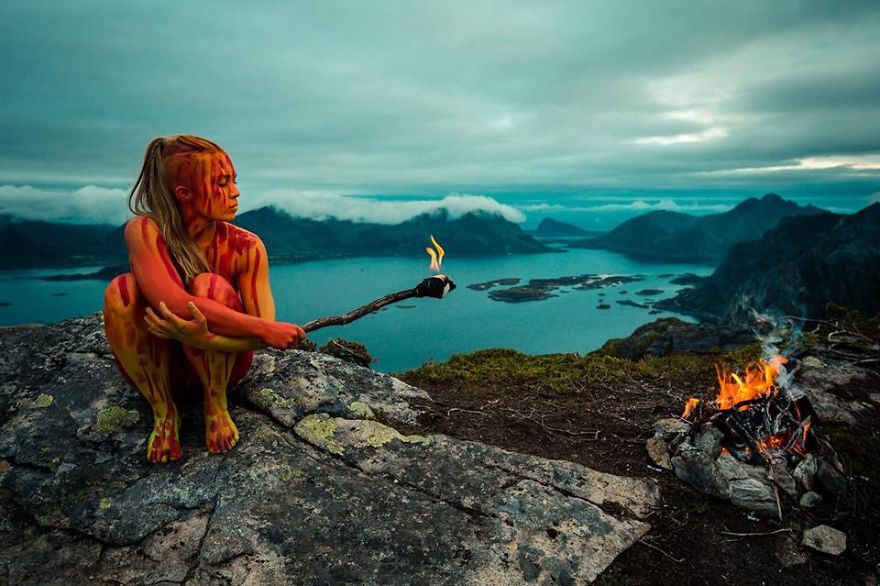 Bodypainting That Speaks About Human And Nature Relationship By Artist Vilija Vitkute