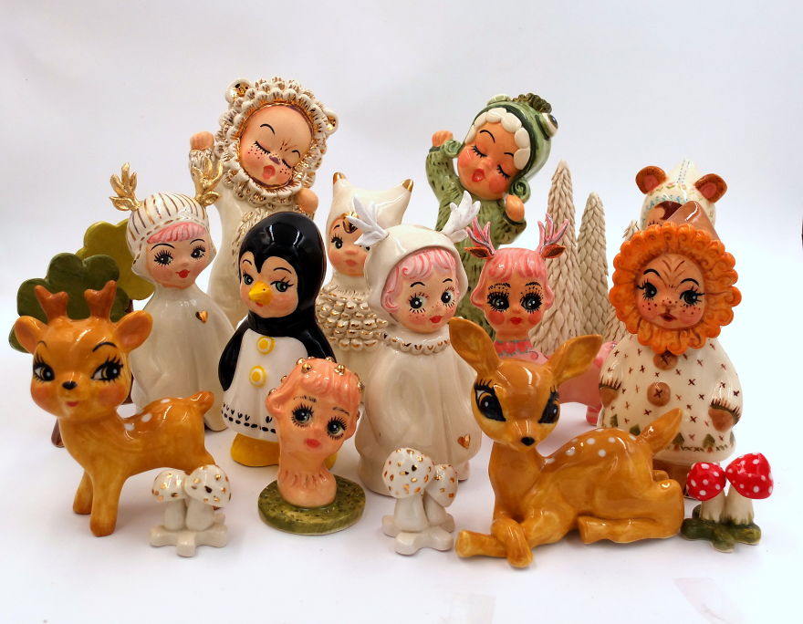 I Make Ceramic Dolls Based On Old Dolls No Longer Manufactured Today