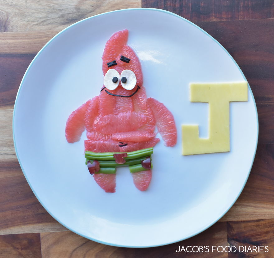 Patrick From Spongebob Squarepants - Fruit And Cheese Snack
