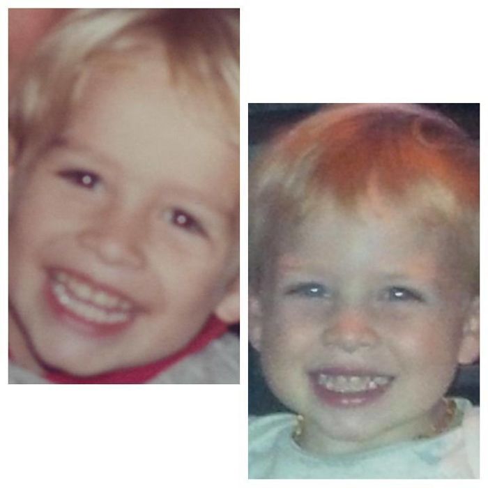 My Hubby On The Left And My Son On The Right - Ages 4 And 2