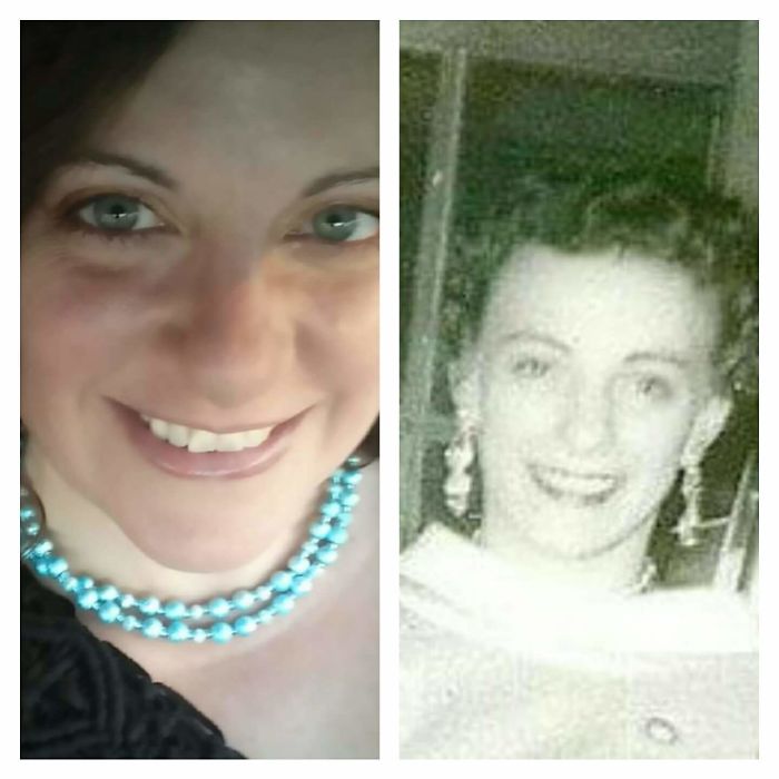 The Black And White Photo Is My Grandma, The Other Is Me