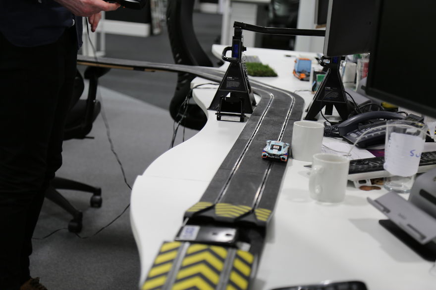 These Engineers Built A Racetrack In Their Office
