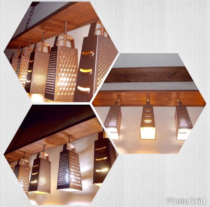 Cheese Graters Chandelier