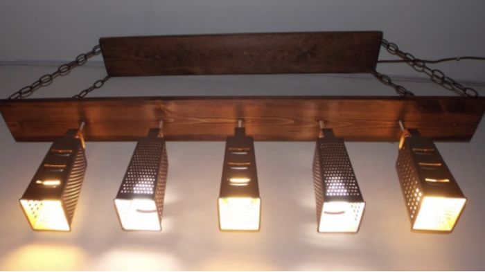 Cheese Graters Chandelier