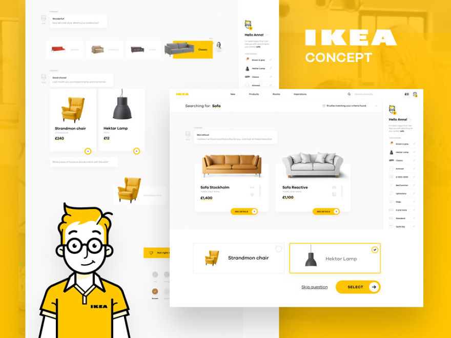 How We Translated Ikea's Offline Experience Into The Concept Of A Seamless Online App