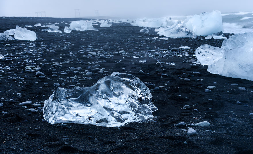 Humans And The Glaciers. The Icelandic Melancholy