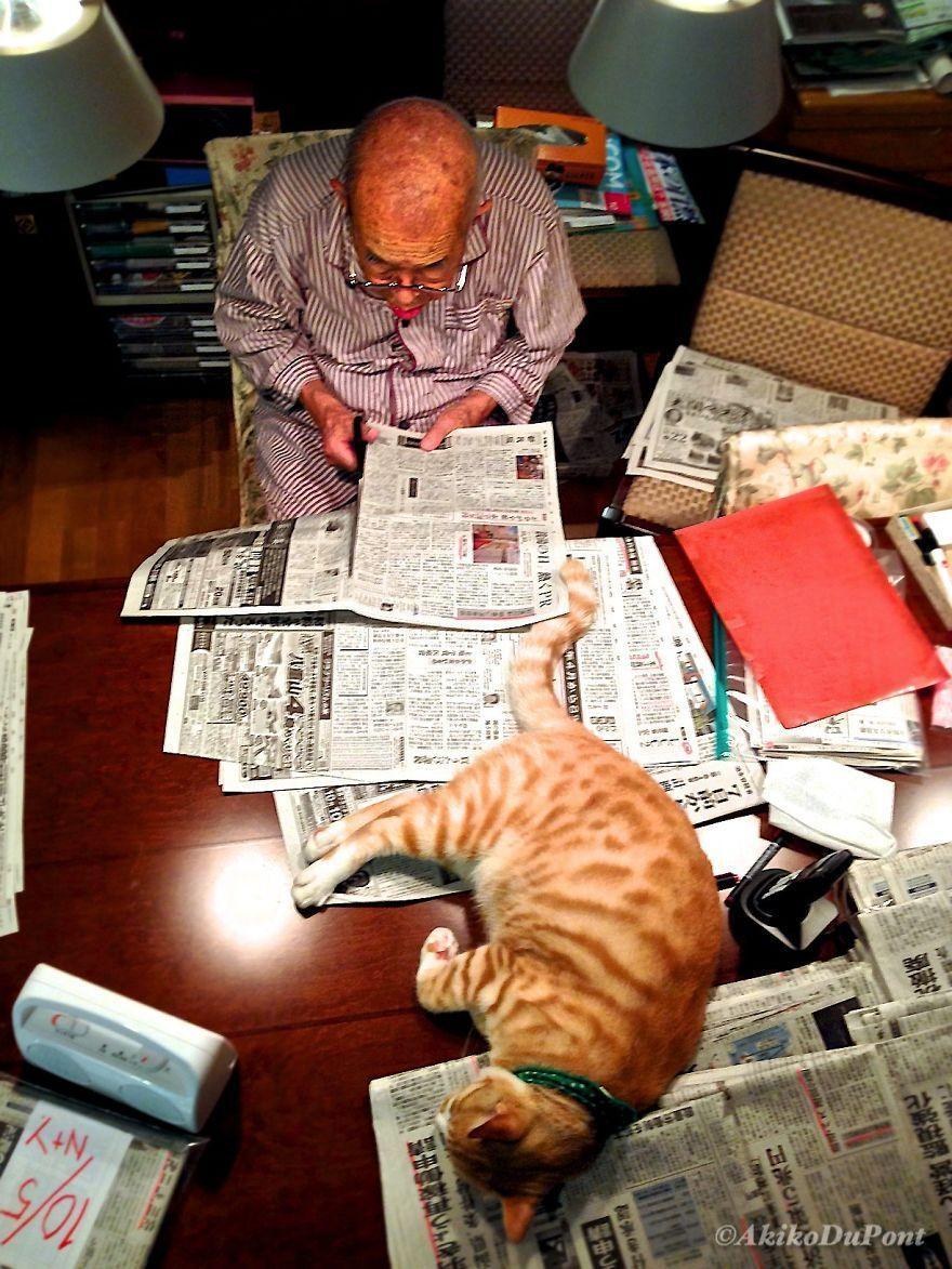 "I Got A Cat For My Sick And Grumpy Grandpa, And He Turned His Life Around" "I Got A Cat For My Sick And Grumpy Grandpa, And He Turned His Life Around"