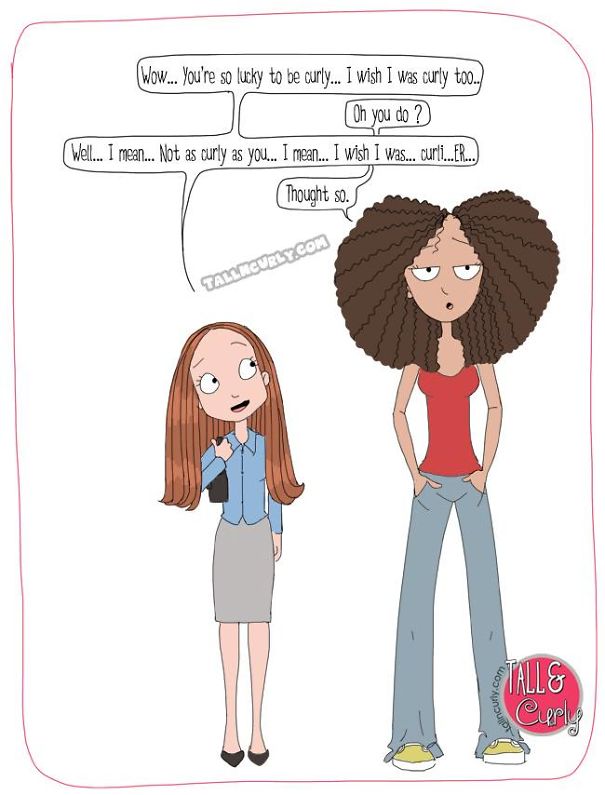 I Draw Comics About Being A Tall N Curly Girl