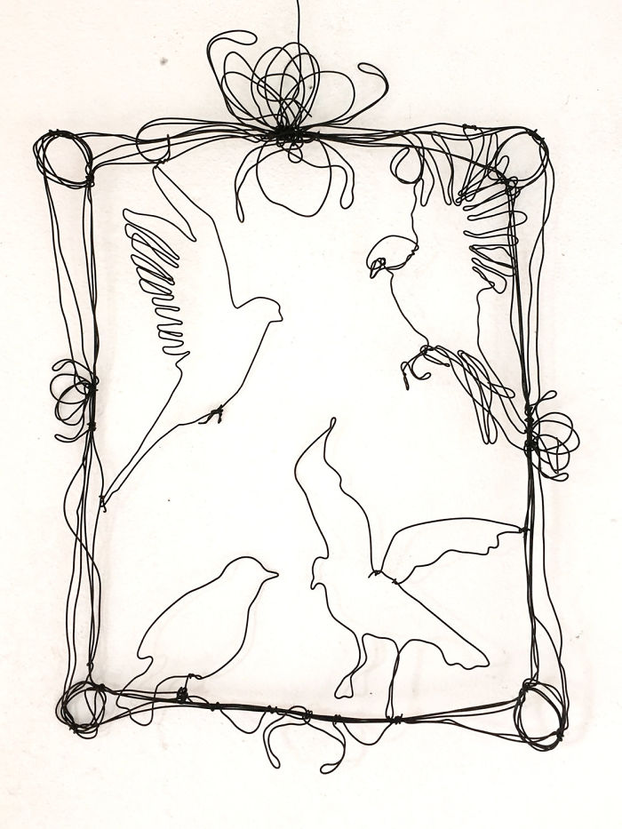 I Make All Kind Of Wire Portraits: Humans, Animals And Plants