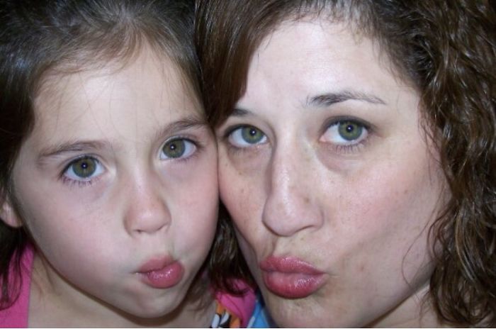 My Daughter And I Making Fish Faces