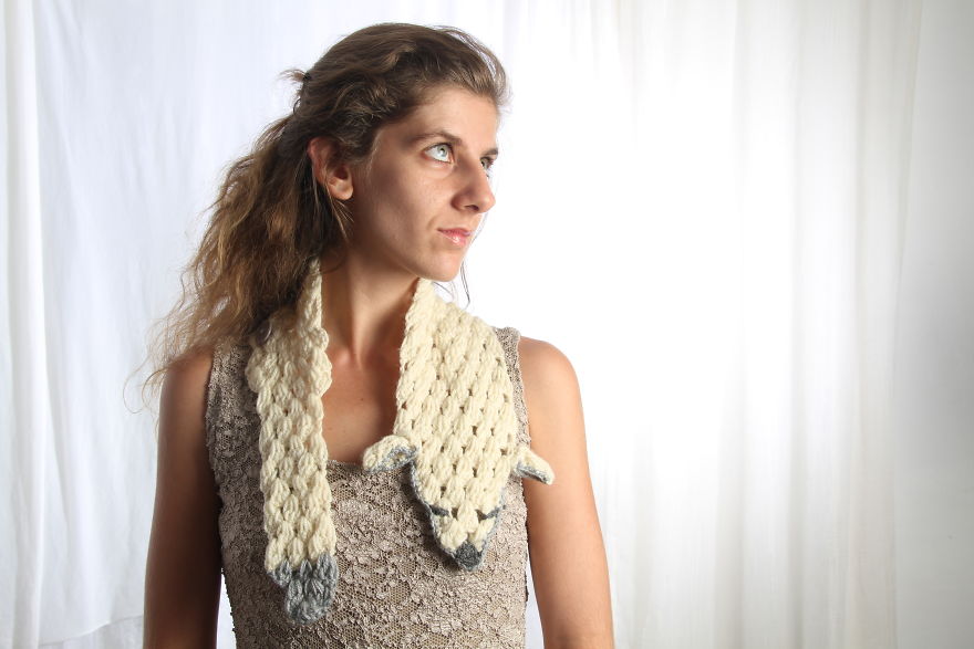 I've Created Those Crocheted Fashion Accessories Of Wild Animals To Increase Awareness To The Injustice Done To Animals In The Fur And Hunting Industry