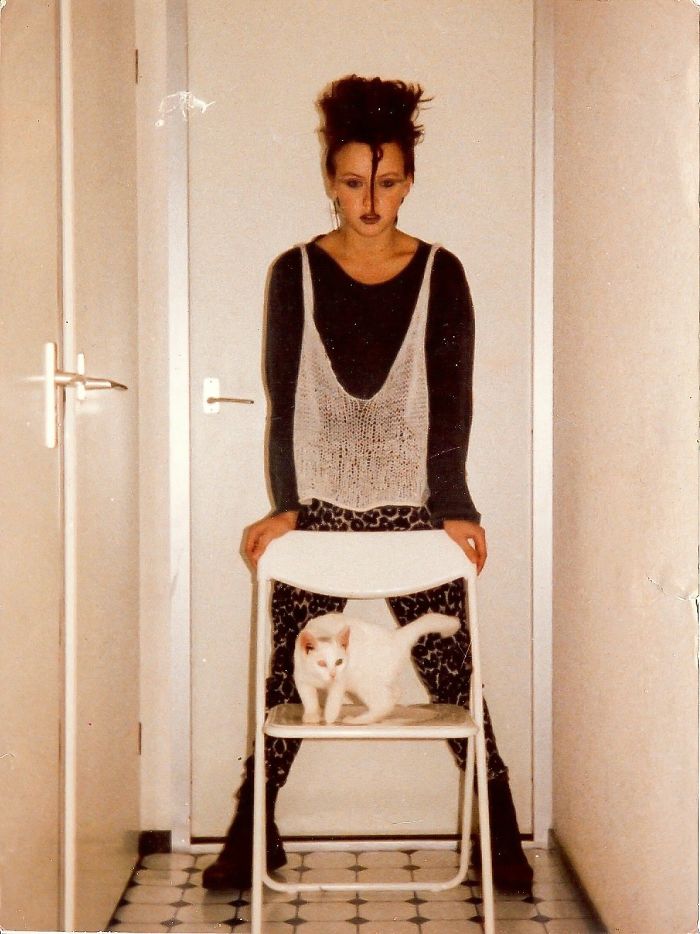 Rebel Punk-mom With Kitty