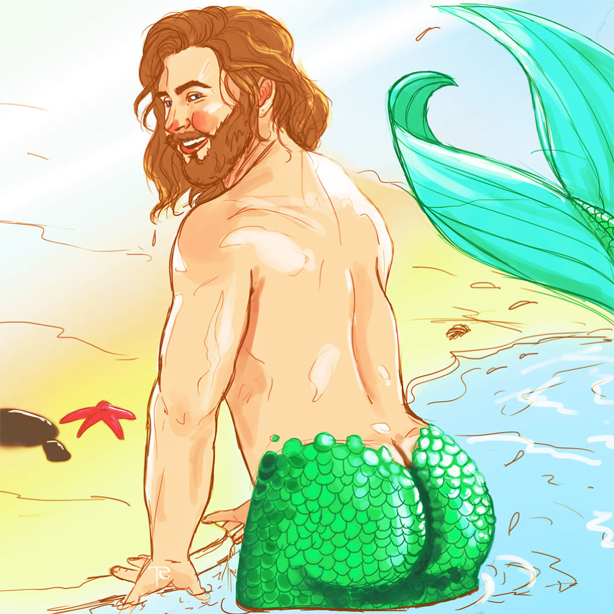 I Paint Mermen With Big Butts And Beards