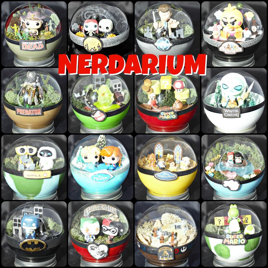 Handmade Pokeball Terrariums! Gotta Catch Em All! Handmade Pokeball Terrariums! Gotta Catch Em All!