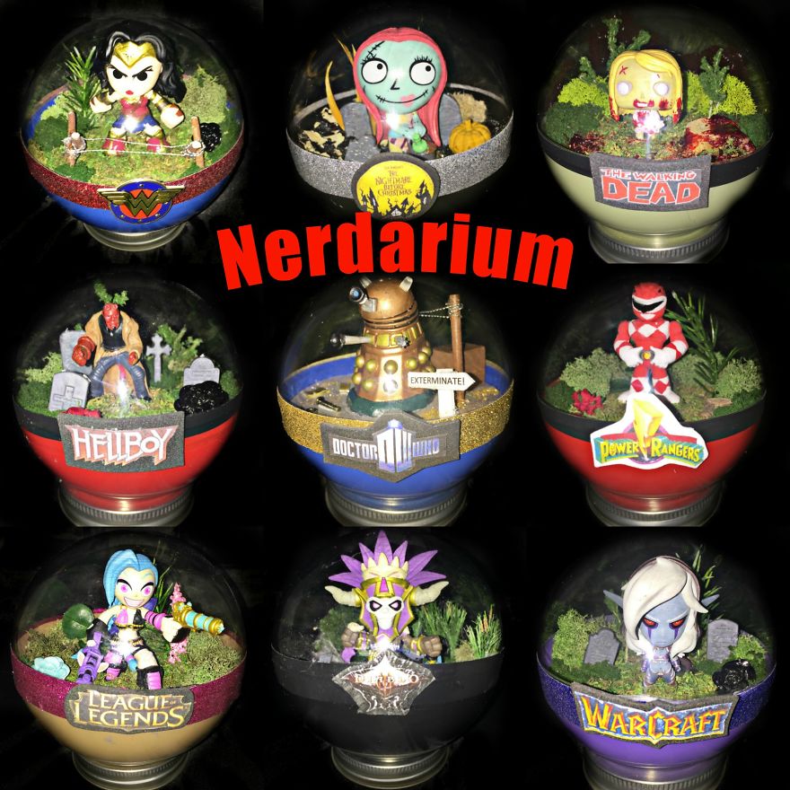 Handmade Pokeball Terrariums! Gotta Catch Em All! Handmade Pokeball Terrariums! Gotta Catch Em All!