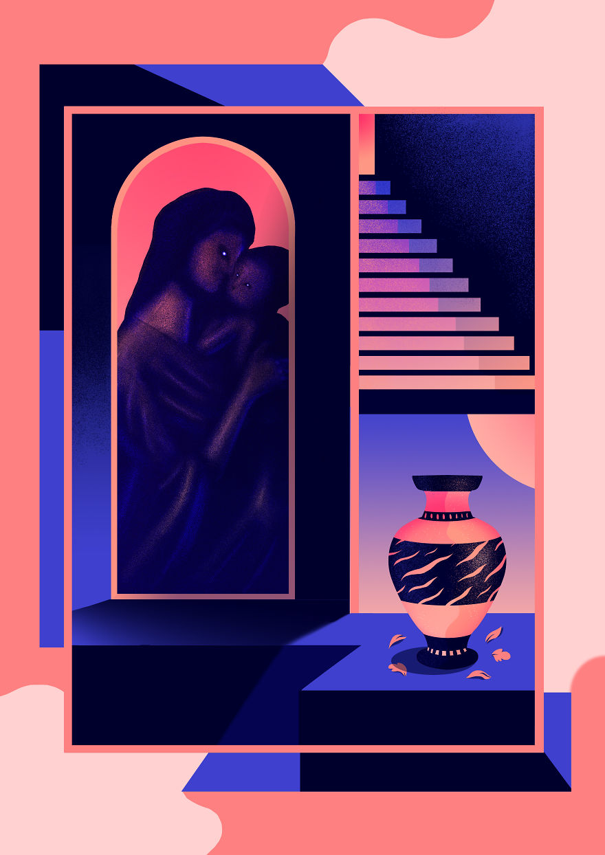 I Create Series Of Illustrations About Loneliness, Introspection, And Abscence