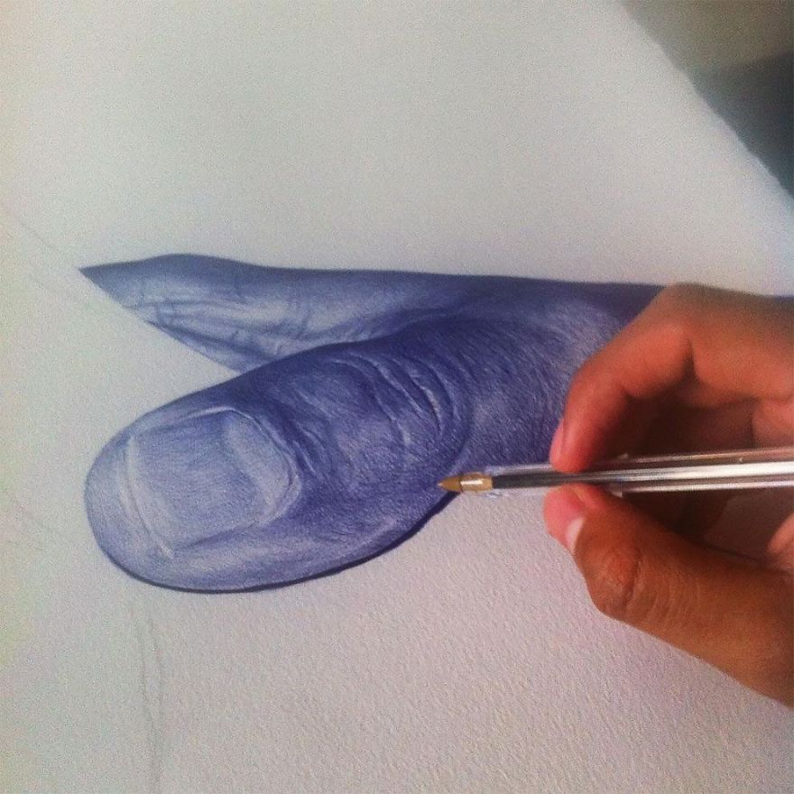 Realistic Drawings With A Ballpoint Pen