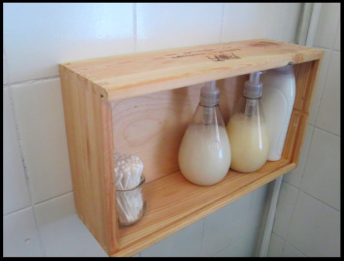 Why Buy Bathroom Shelves When You Can Have Wine? (blog In Link For Tutorials And Stuff)