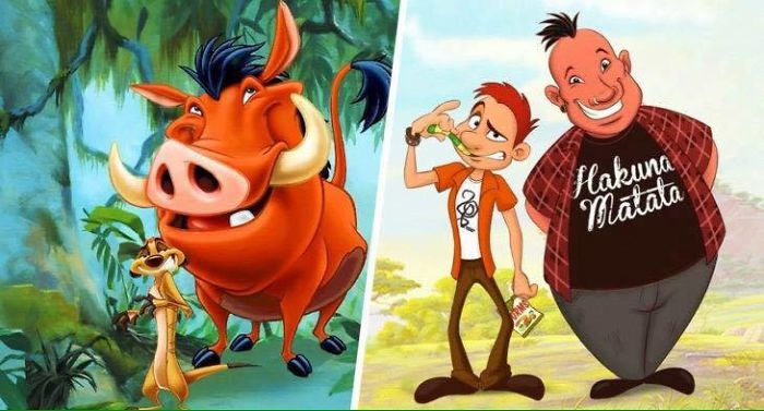 See What The Cartoon Animals Look Like If They Were Human