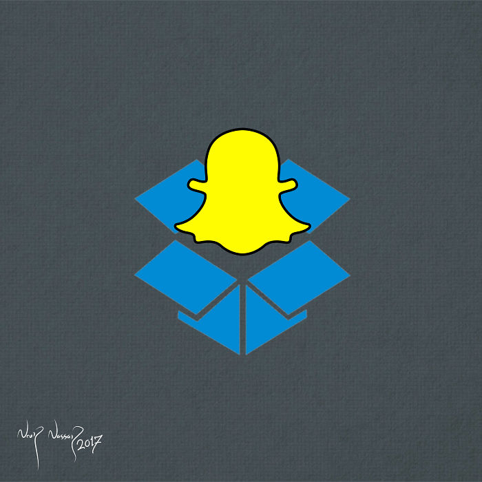 Signing Of A Work Contract Between Snapchat And Dropbox