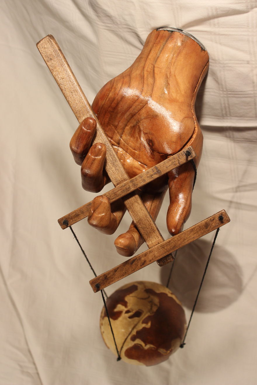 The Hand Of God: My Sculpture Showing He's An Ultimate Puppet Master