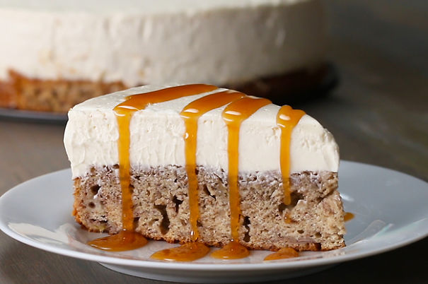 Banana Bread Bottom Cheesecake