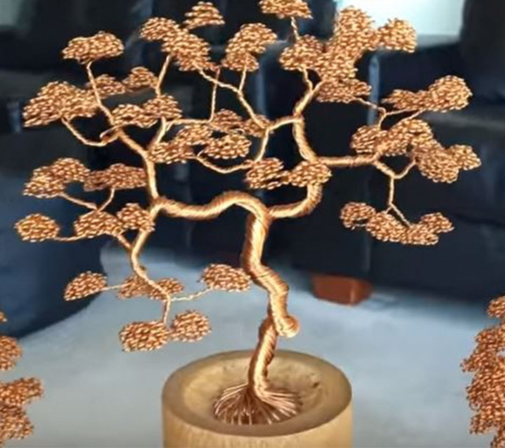 Bonsai Tree Made From Wires