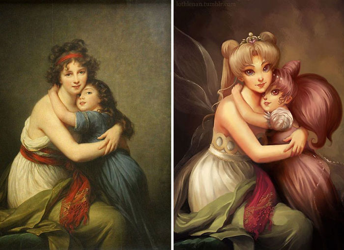 "Autorretrato con su hija", de Madame Le Brun