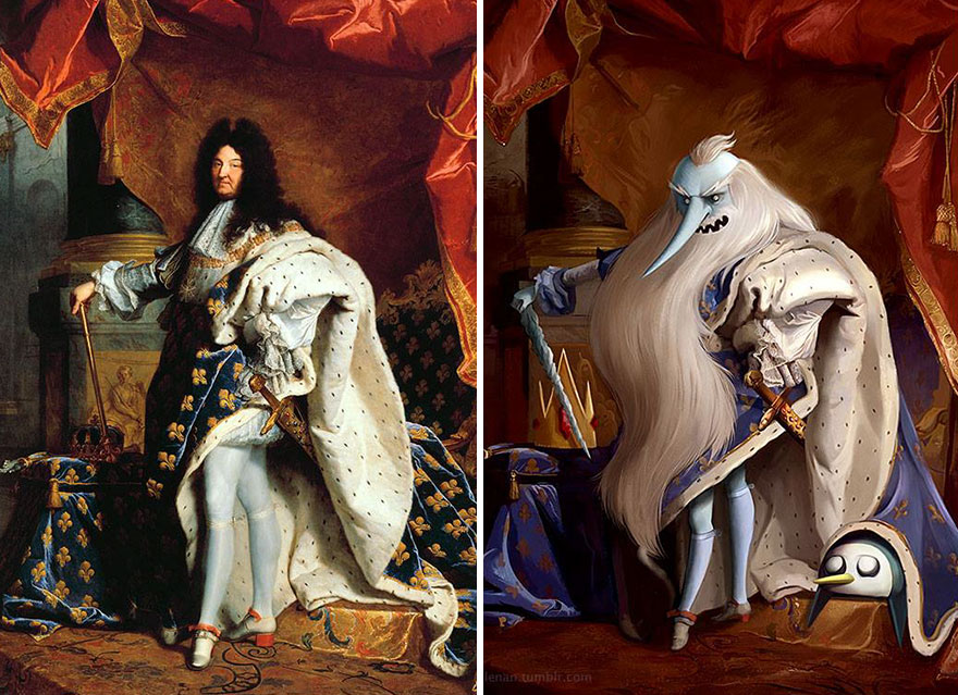 "A Portrait Of Louis Xiv" By Hyacinthe Rigaud