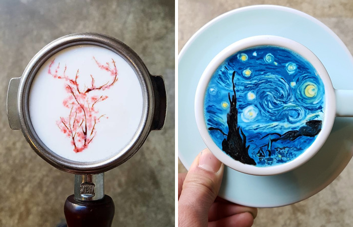 I’m A Barista From Korea Who Creates Art On Coffee