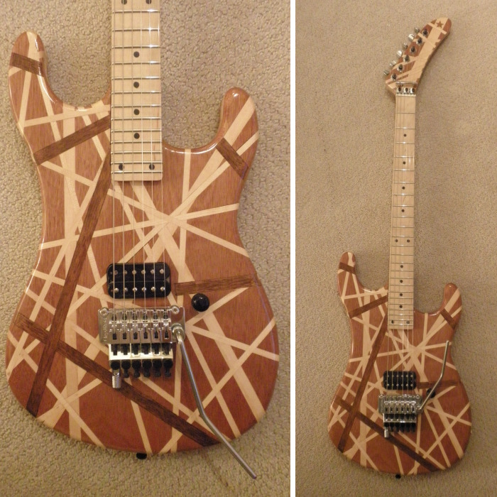 I Will Never Be Able To Own Eddie Van Halen’s Iconic “5150” So I Made My Own. Unlike Other Reproductions, It’s Nothing But Laminated Hardwood And No Paint!