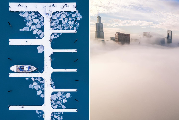 Romanian Photographer Captures Chicago From Above Like You’ve Never Seen Before