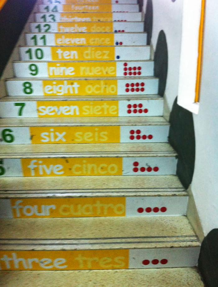 Escaleras para aprender a contar