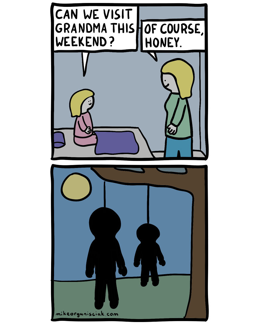 Comics about visiting a grandma 