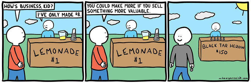Comics about lemonade and heroin 