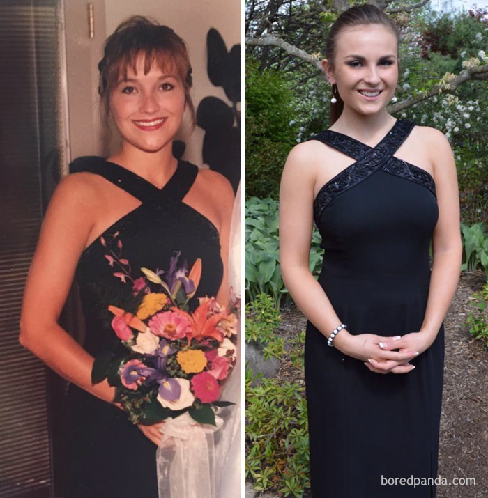 My Daughter Wore My Gown To A Friends Senior Prom That I Wore For My Sister In Law's Wedding 20 Years Ago