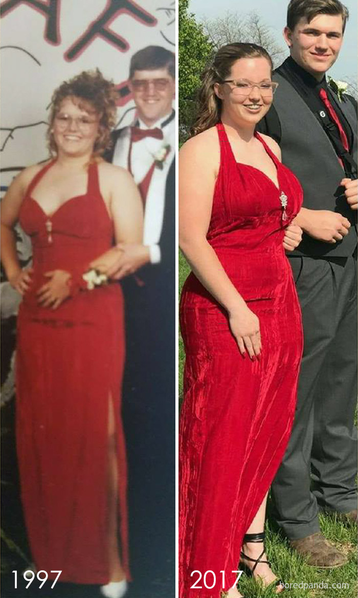 My Wife And I 1997 Prom Our Daughter 2017 Prom Same Dress!