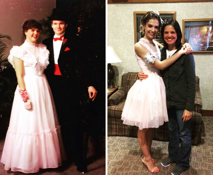 Revamped My Mom's Old Prom Dress And Wore It To My Senior Prom
