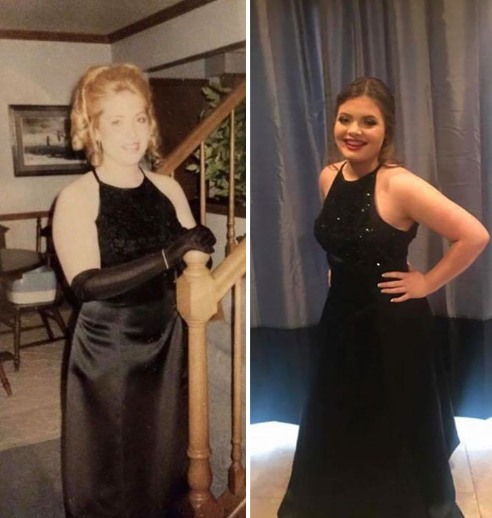 My Daughters Prom Was This Past Weekend And She Wore My Prom Dress From 20 Years Ago. Black Dresses Are Never Out Of Style