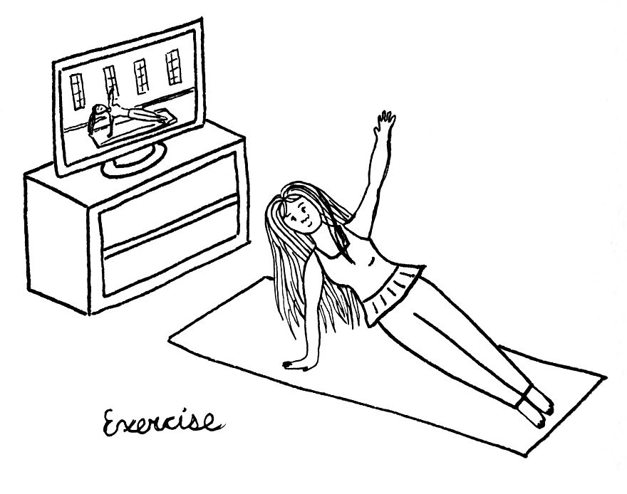 I Illustrated Ways That I Practice Self-Care