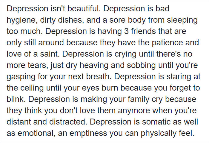 The Reality Of Depression Captured In A Single Picture