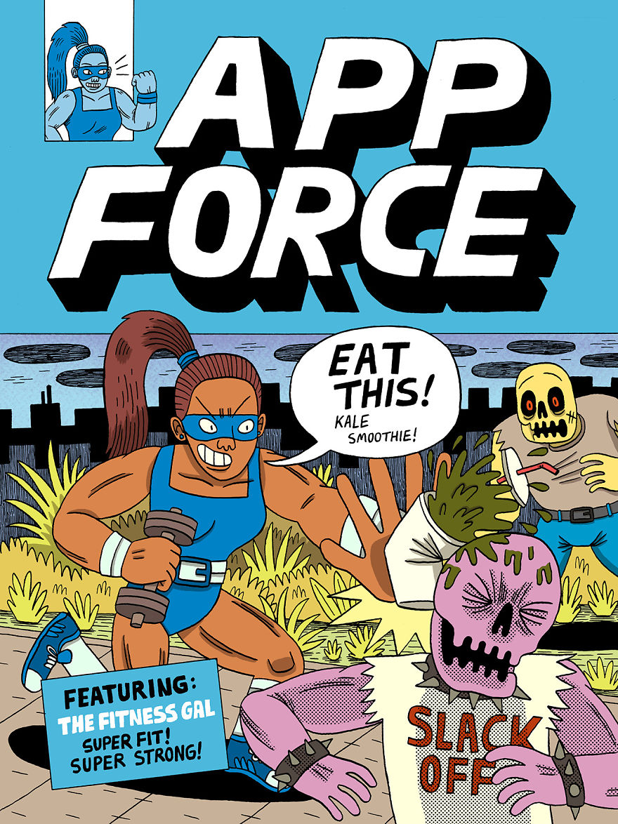Uk Comic Artist Creates Superhero Team Based On Smartphone Apps